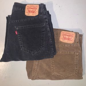 Levi’s Corduroy Relaxed Straight 559 Pants (2 Pairs)